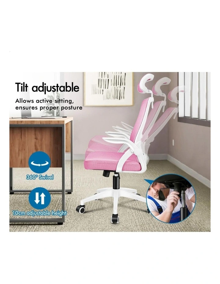 Mesh Office Chair Fabric Seat Tilt Gaming image 5