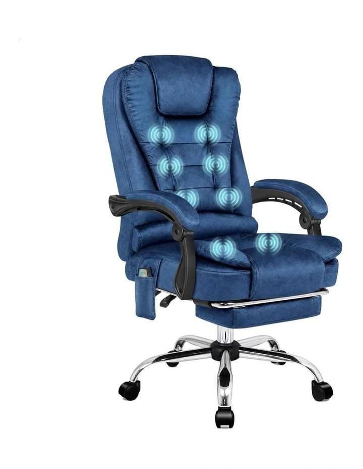 Office Chair Massage Heated Seat Velvet image 1