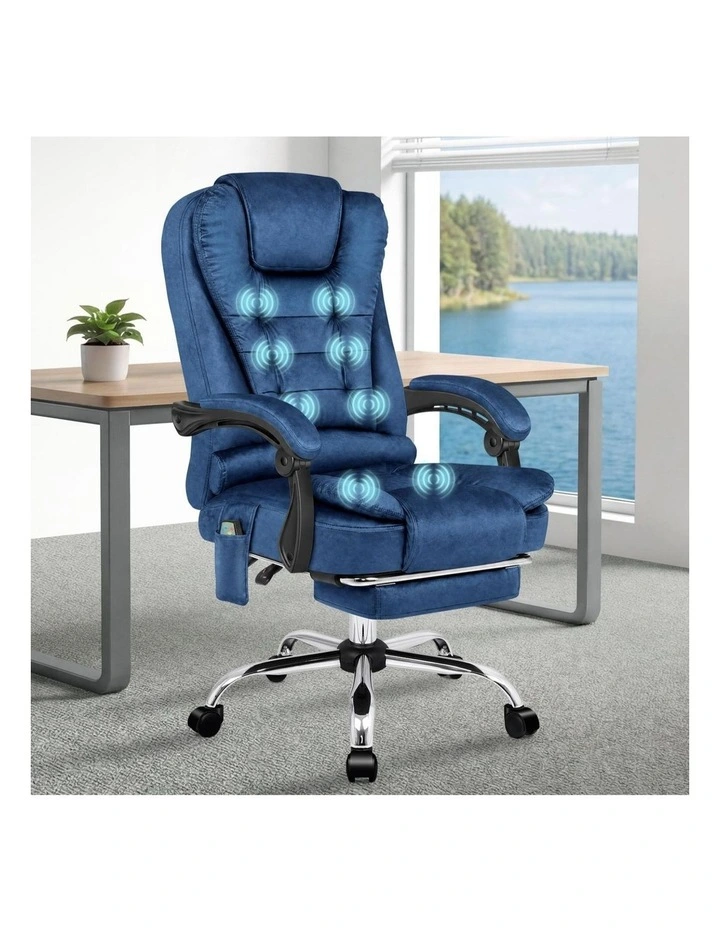 Office Chair Massage Heated Seat Velvet image 2