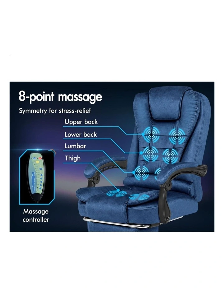 Office Chair Massage Heated Seat Velvet image 3