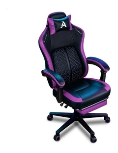 Gaming Office Chair Ergonomic Computer Footrest Leather