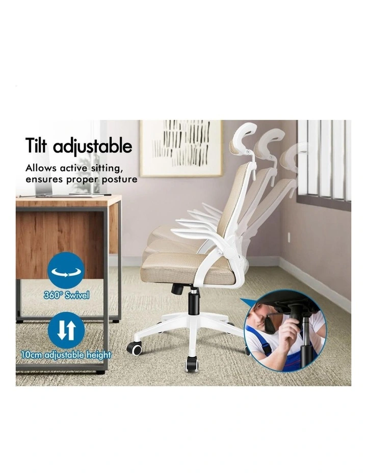 Mesh Office Chair Fabric Seat Tilt Gaming image 5