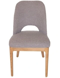 Maribel Boucle Dining Chair, Natural Legs