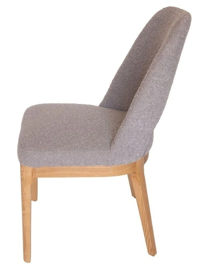 Maribel Boucle Dining Chair, Natural Legs image 3