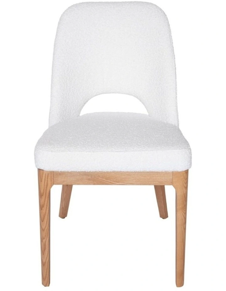 Maribel Boucle Dining Chair, Natural Legs image 1