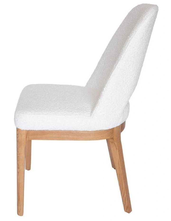 Maribel Boucle Dining Chair, Natural Legs image 3