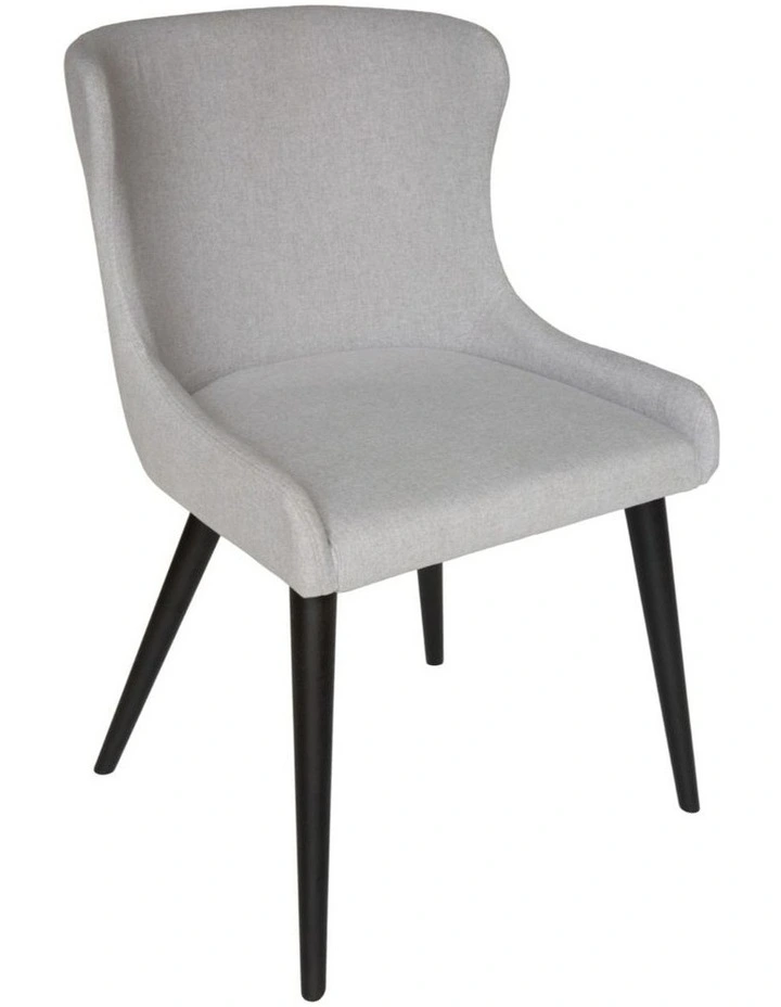 7-Piece Dining Set | Doreen Wood Dining Table 180cm & Osaka Upholstered Dining Chair | Black image 2