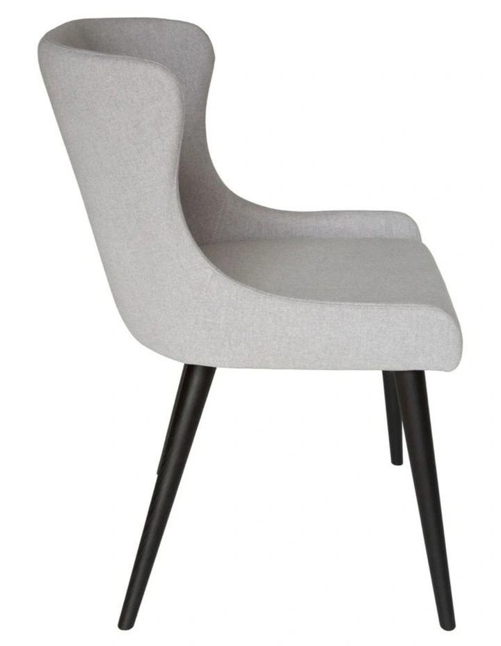 7-Piece Dining Set | Doreen Wood Dining Table 180cm & Osaka Upholstered Dining Chair | Black image 4