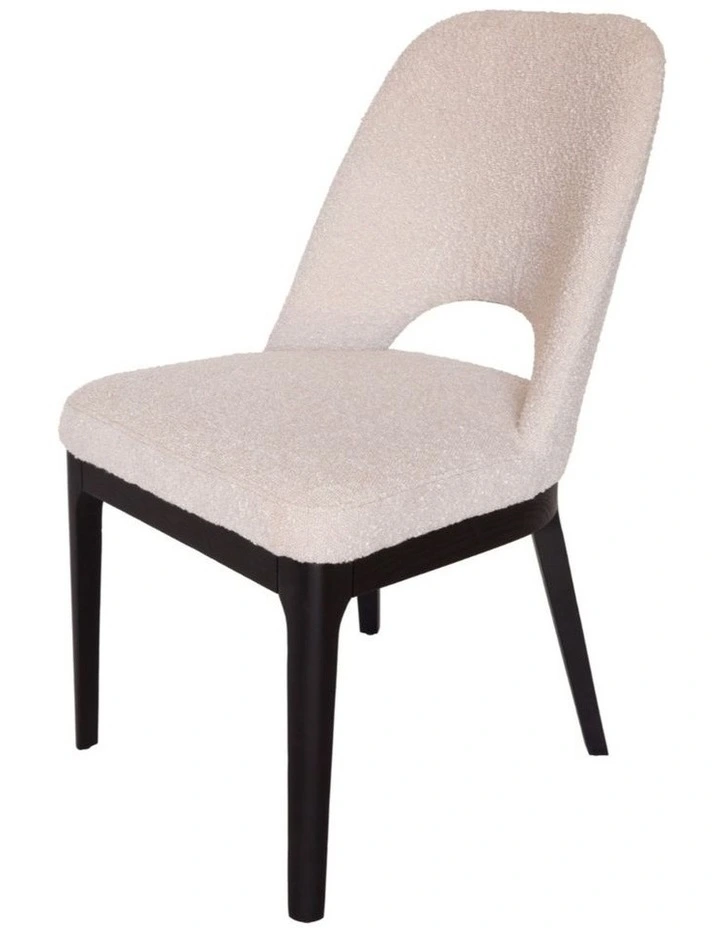 Pack of 4 | Maribel Upholstered Boucle Dining Chair | Black Legs image 3