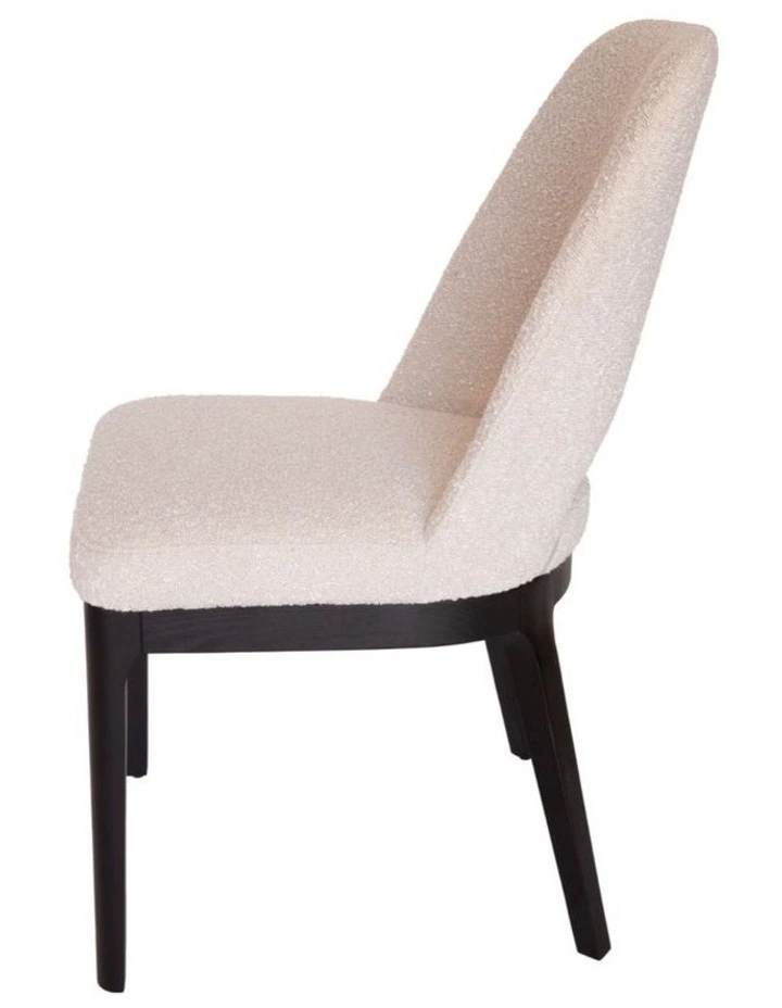 Pack of 4 | Maribel Upholstered Boucle Dining Chair | Black Legs image 4