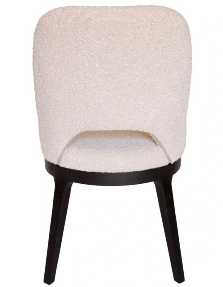 Pack of 4 | Maribel Upholstered Boucle Dining Chair | Black Legs image 5
