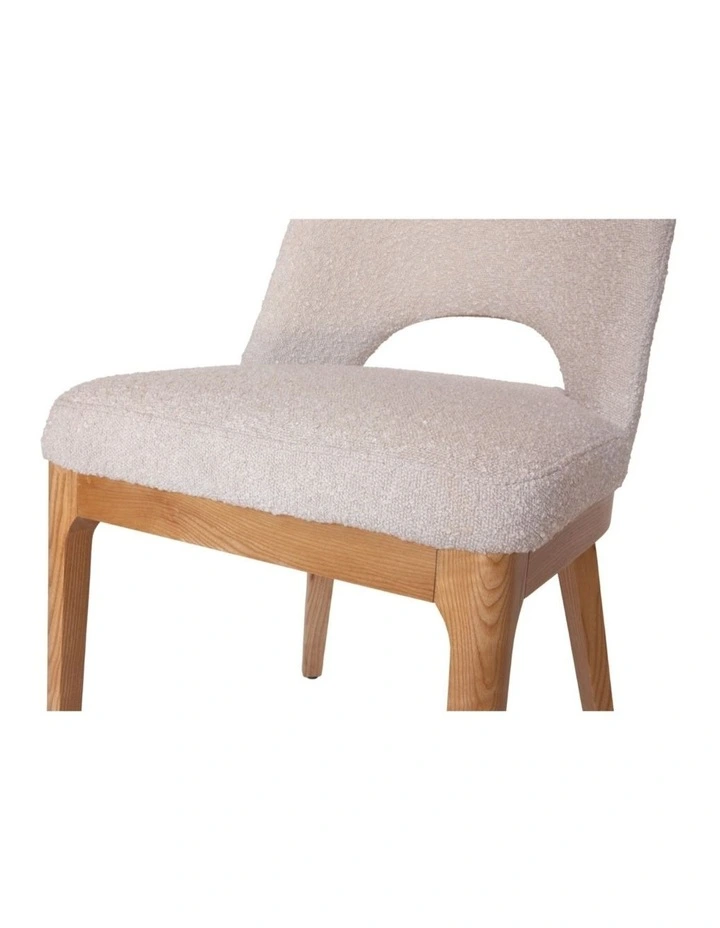 Maribel Boucle Dining Chair, Natural Legs image 5
