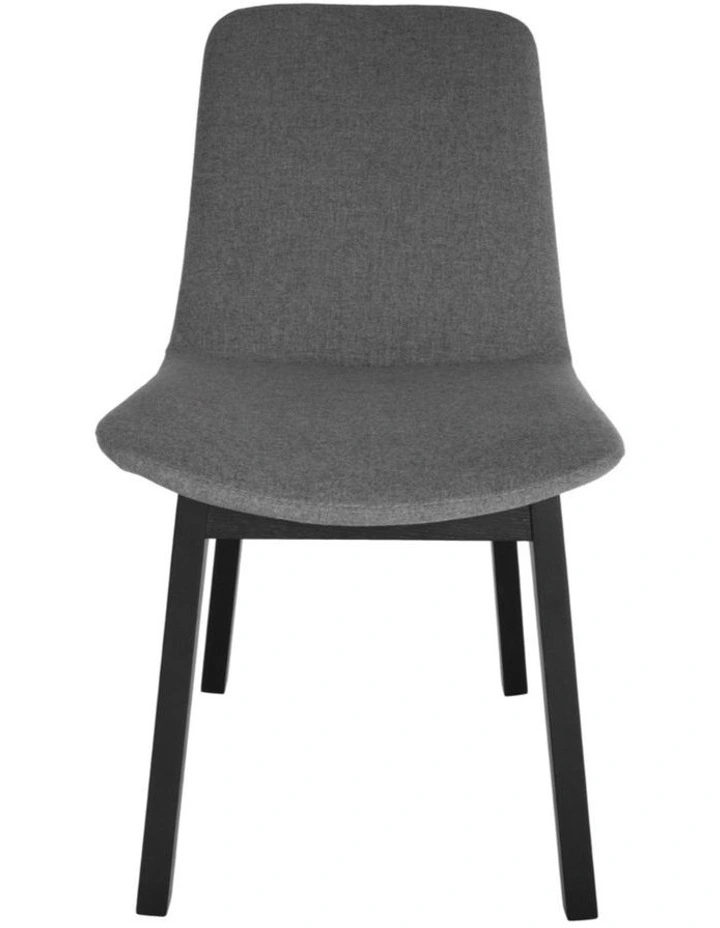 Pack of 4 | Cozy Upholstered Dining Chair | Black Legs image 2