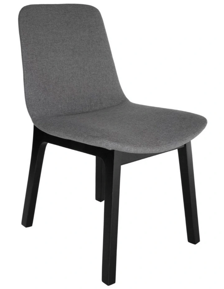 Pack of 4 | Cozy Upholstered Dining Chair | Black Legs image 3