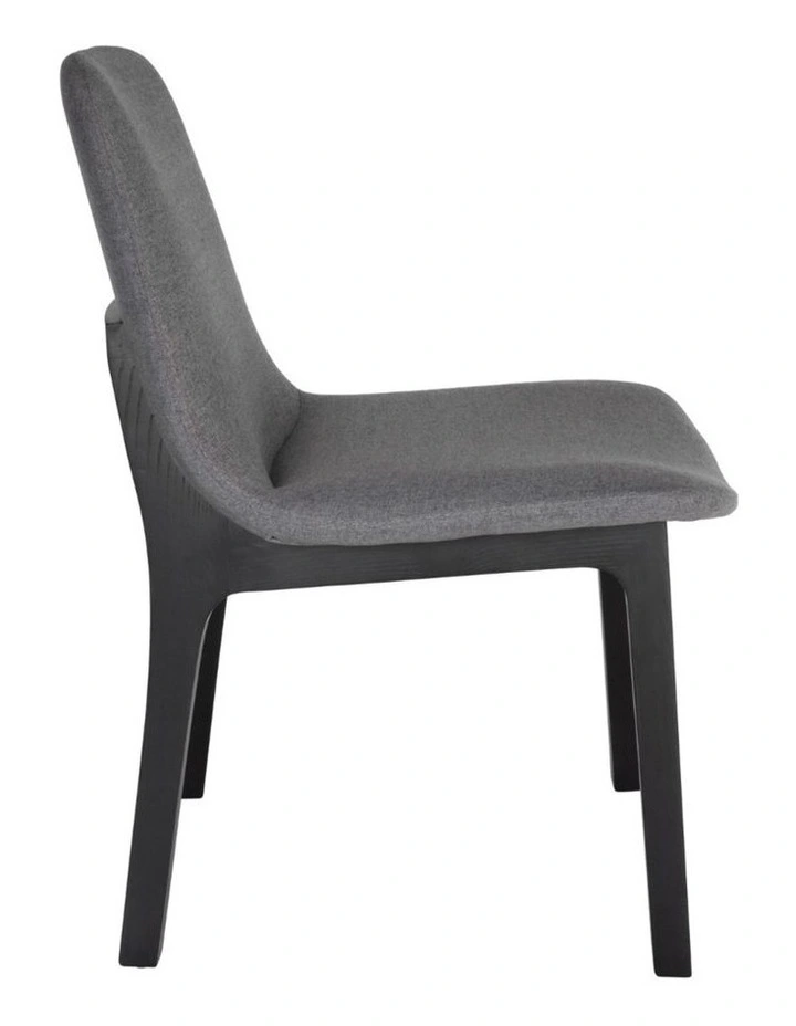Pack of 4 | Cozy Upholstered Dining Chair | Black Legs image 4