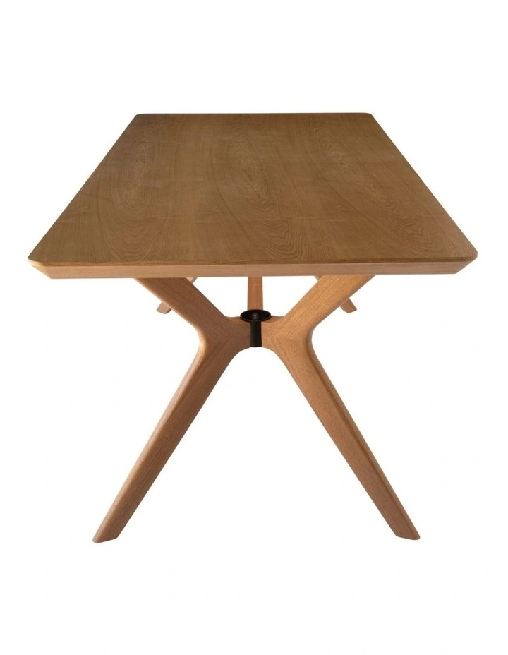 7-Piece Dining Set | Doreen Wood Dining Table 180cm & Osaka Upholstered Dining Chair | Natural image 4