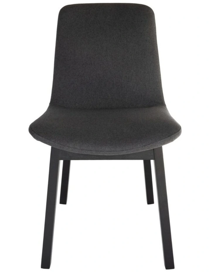 Pack of 4 | Cozy Upholstered Dining Chair | Black Legs image 2
