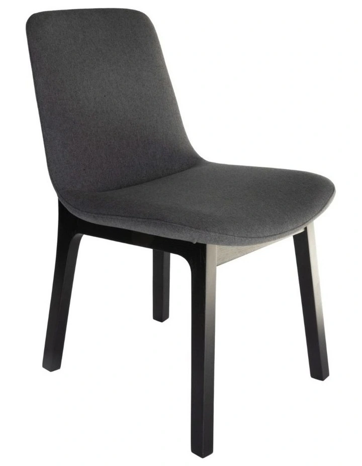 Pack of 4 | Cozy Upholstered Dining Chair | Black Legs image 3
