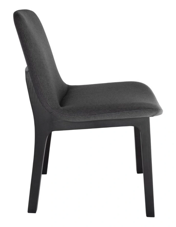 Pack of 4 | Cozy Upholstered Dining Chair | Black Legs image 4
