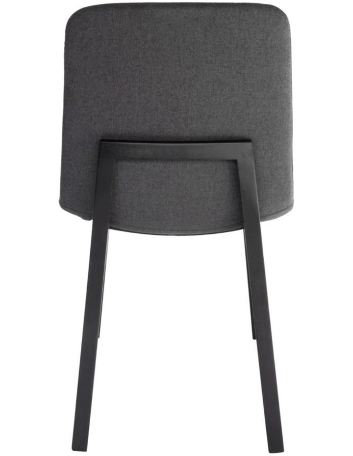 Pack of 4 | Cozy Upholstered Dining Chair | Black Legs image 5