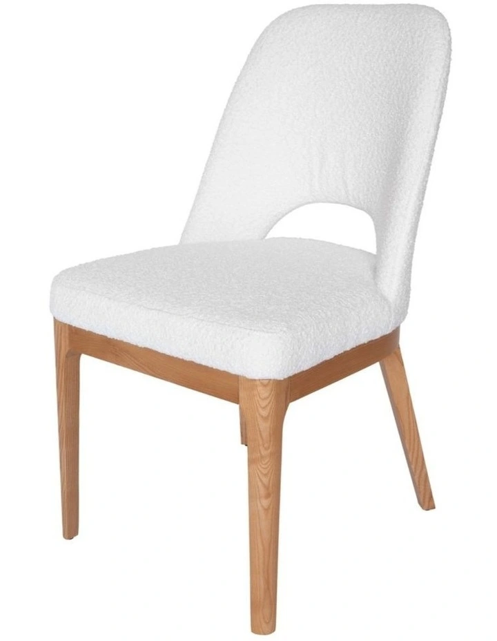 Pack of 4 | Maribel Upholstered Boucle Dining Chair | Natural Legs image 3
