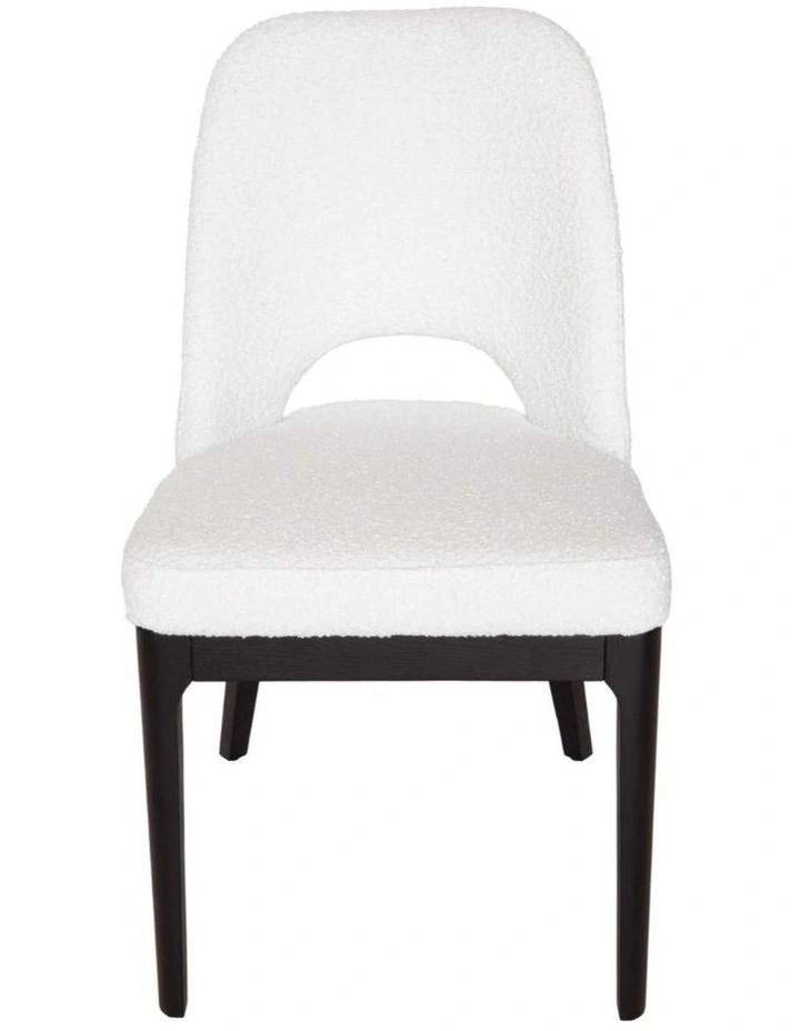 Pack of 4 | Maribel Upholstered Boucle Dining Chair | Black Legs image 2