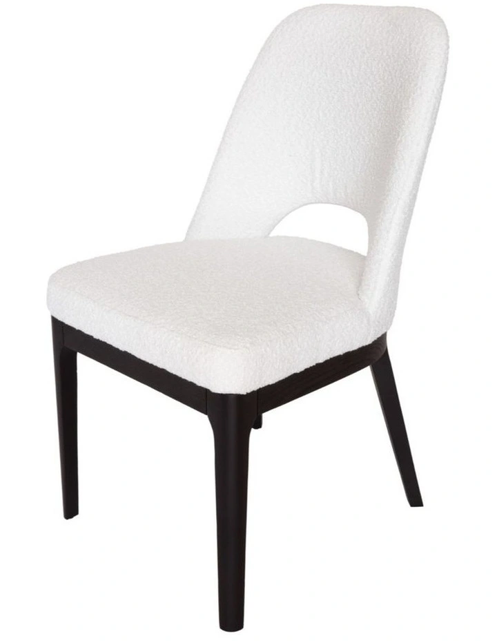 Pack of 4 | Maribel Upholstered Boucle Dining Chair | Black Legs image 3