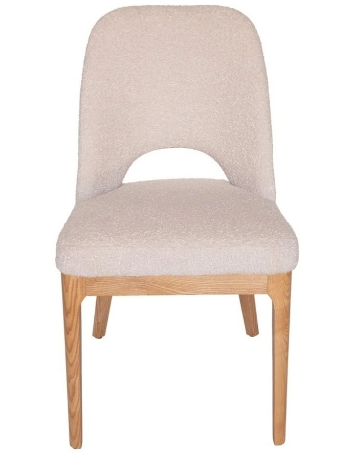 Pack of 4 | Maribel Upholstered Boucle Dining Chair | Natural Legs image 2