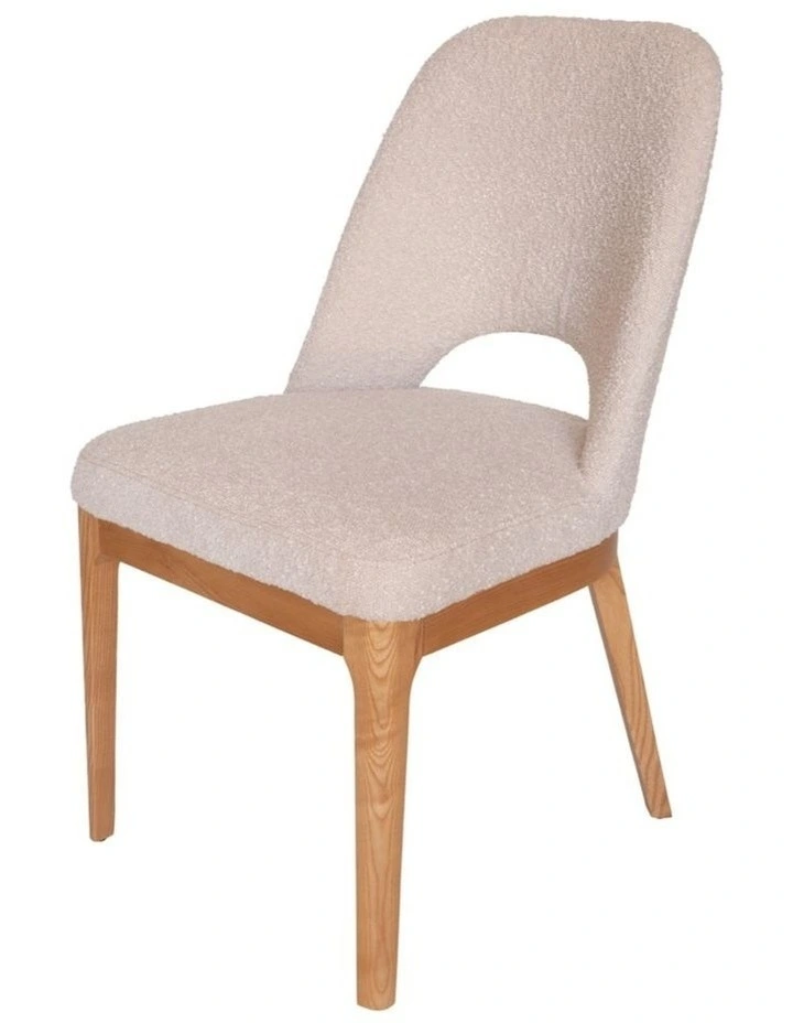 Pack of 4 | Maribel Upholstered Boucle Dining Chair | Natural Legs image 3
