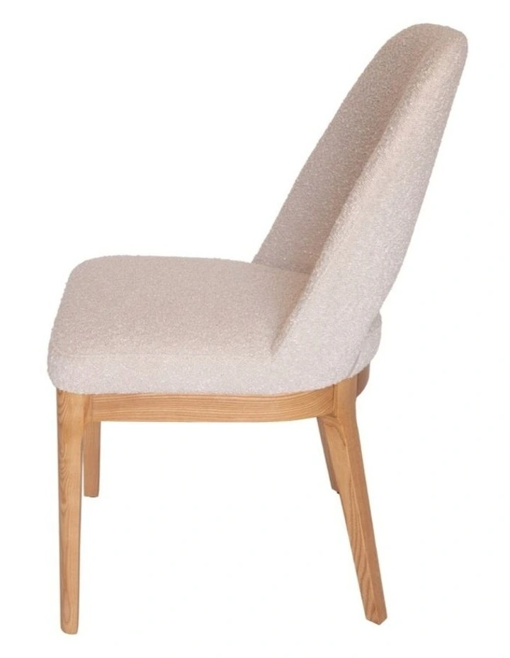 Pack of 4 | Maribel Upholstered Boucle Dining Chair | Natural Legs image 4