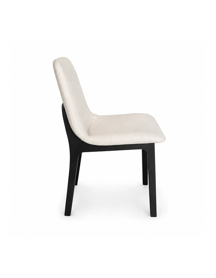 Pack of 4 | Cozy Upholstered Dining Chair | Black Legs image 4