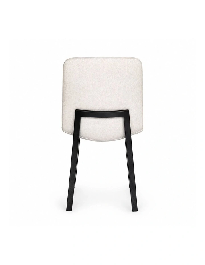 Pack of 4 | Cozy Upholstered Dining Chair | Black Legs image 5