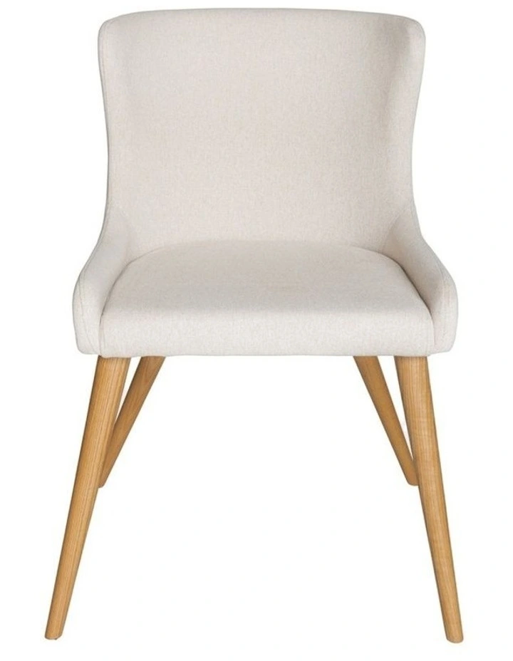 7-Piece Dining Set | Doreen Wood Dining Table 180cm & Osaka Upholstered Dining Chair | Natural image 6