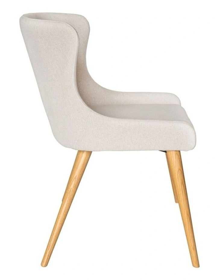 7-Piece Dining Set | Doreen Wood Dining Table 180cm & Osaka Upholstered Dining Chair | Natural image 7