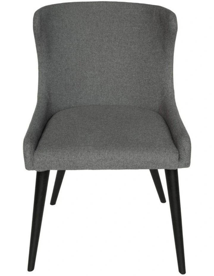7-Piece Dining Set | Doreen Wood Dining Table 180cm & Osaka Upholstered Dining Chair | Black image 2