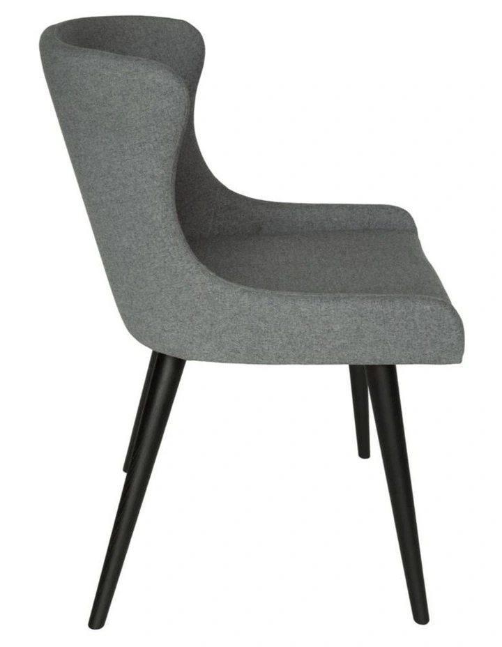 7-Piece Dining Set | Doreen Wood Dining Table 180cm & Osaka Upholstered Dining Chair | Black image 4