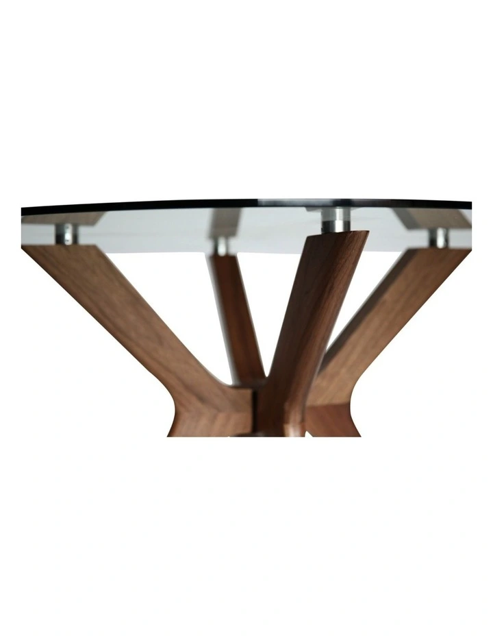 Doreen Collection, Round Glass Dining Table, 100cm image 4