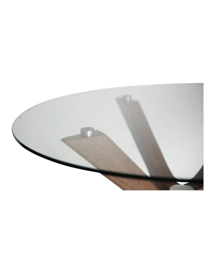 Doreen Collection, Round Glass Dining Table, 100cm image 5