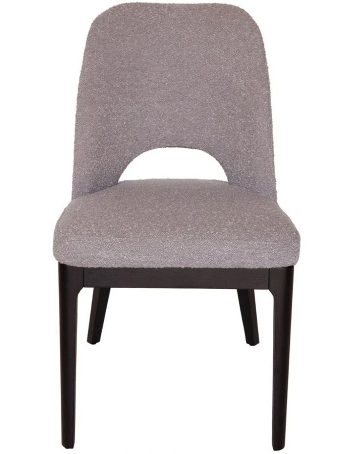Pack of 4 | Maribel Upholstered Boucle Dining Chair | Black Legs image 2