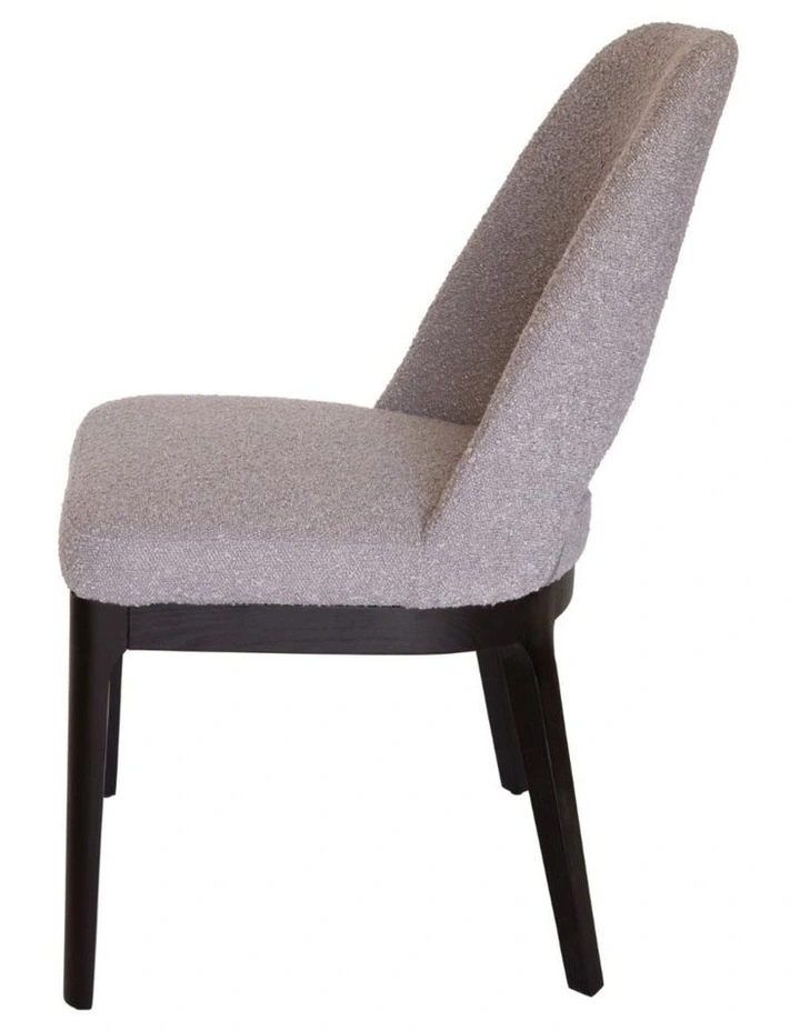 Pack of 4 | Maribel Upholstered Boucle Dining Chair | Black Legs image 4