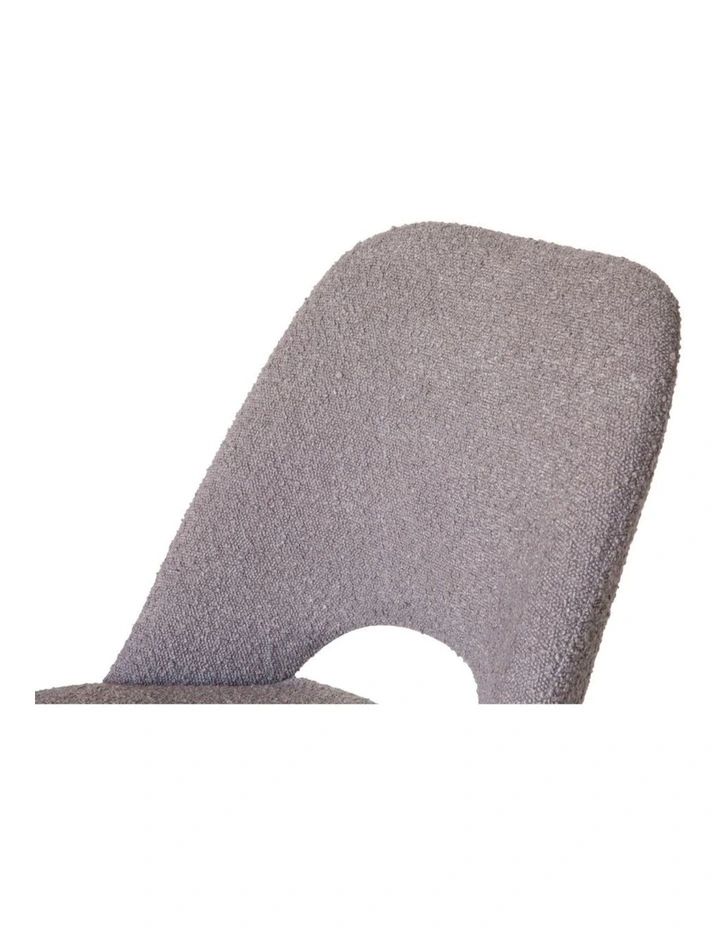 Pack of 4 | Maribel Upholstered Boucle Dining Chair | Black Legs image 6