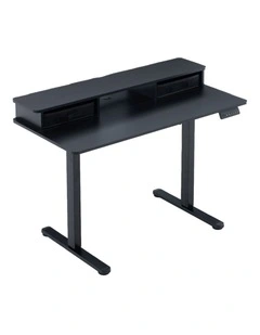 Electric Standing Desk 120x60cm Height Adjustable with Drawers, Standing Desk with Memory Controller