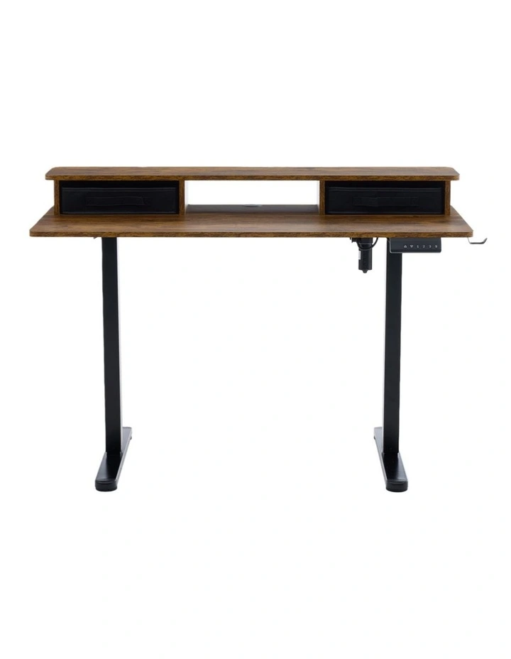Electric Standing Desk 120x60cm Height Adjustable with Drawers, Standing Desk with Memory Controller image 6