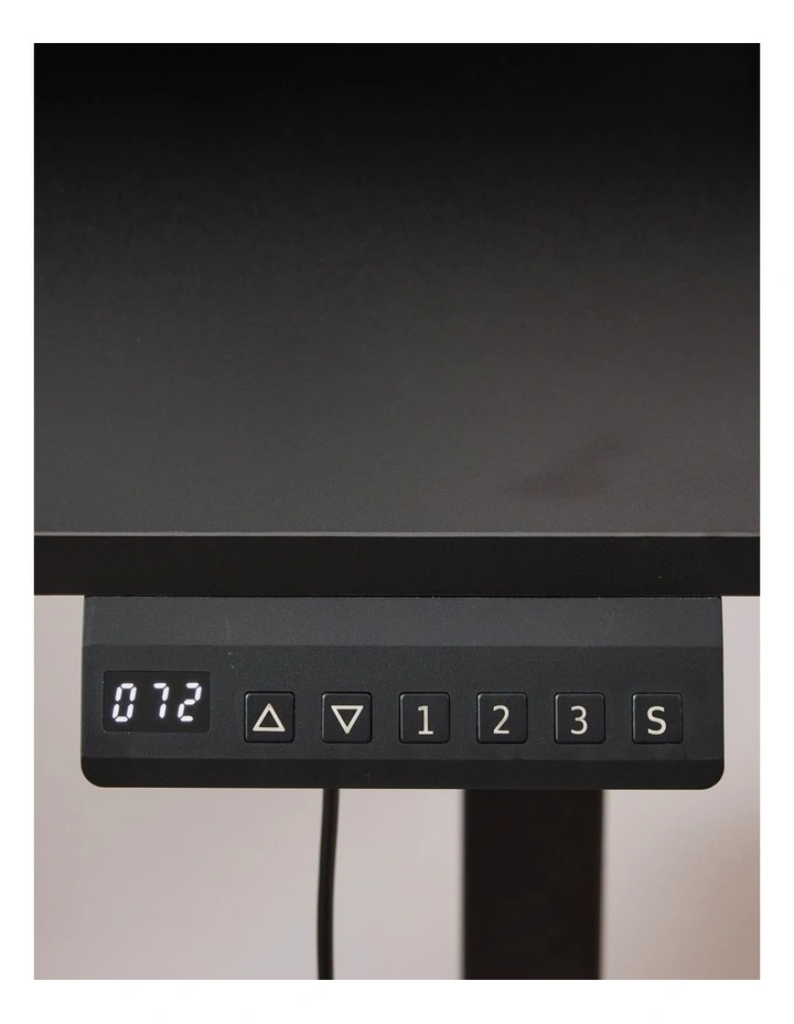Electric Standing Desk 140x60cm Height Adjustable with 2 Drawers, Stand Up Desk with Storage Shelf image 6
