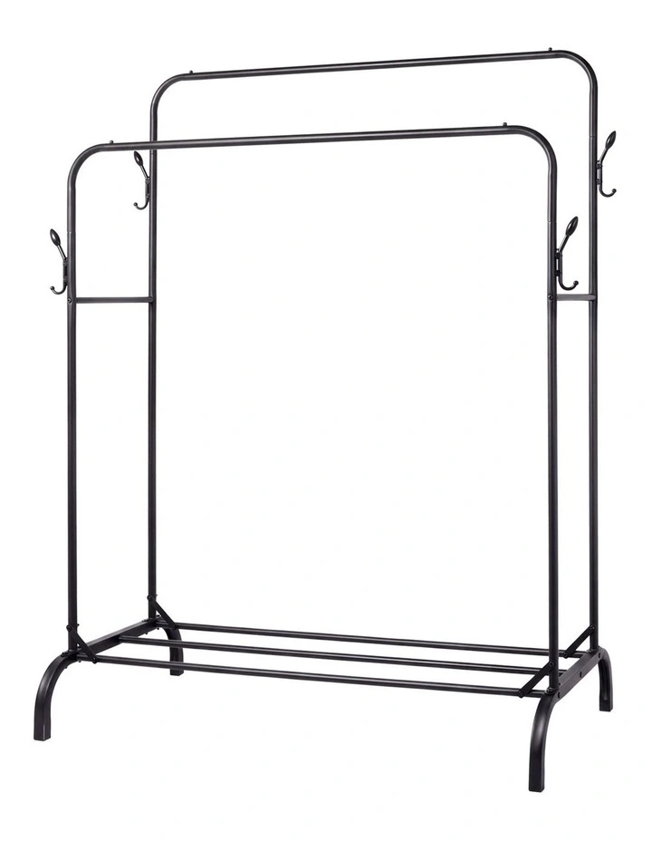 Levede Clothes Rack Heavy Duty Garment Rack Carbon Steel 95kg Black image 2