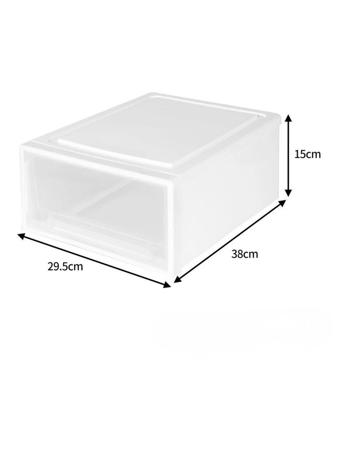 Traderight Group Large Storage Box Stackable Containers 5PK 17L Wardrobe Clothes Organisation image 3