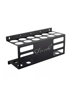 Levede 12 Hole Caulk Holder Wall Mount Silicone Sealant Tube Storage Rack Steel