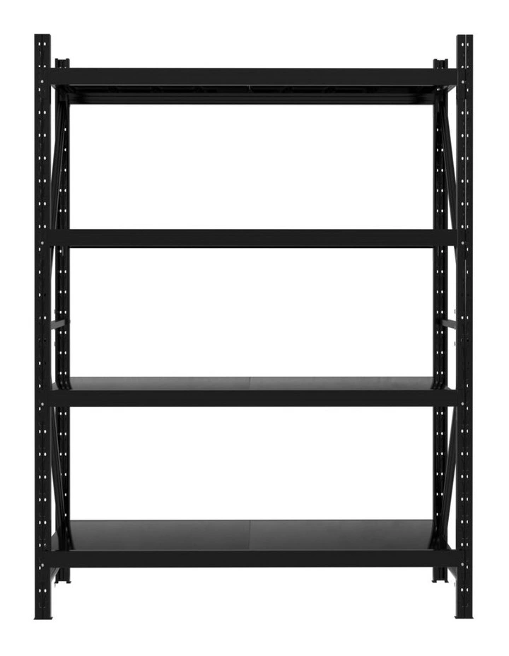 2Mx1.5M Giantz Garage Shelving Warehouse Rack Black image 2