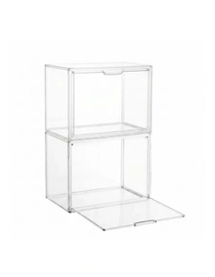Artiss Clear Acrylic Display Case Box 2 Pack For Toys 54cm