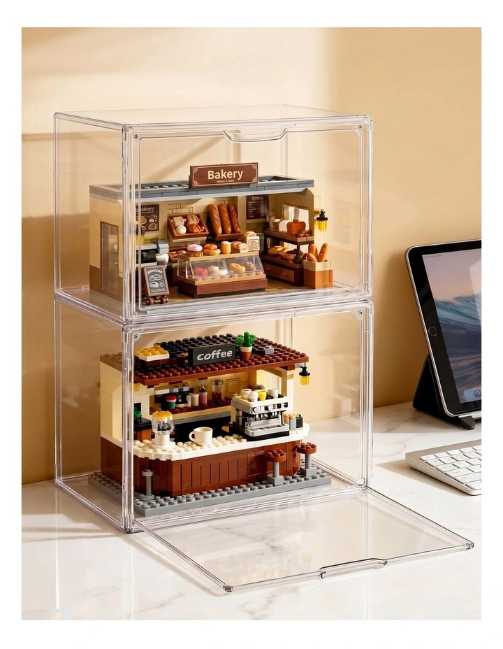Artiss Clear Acrylic Display Case Box 2 Pack For Toys 54cm image 4